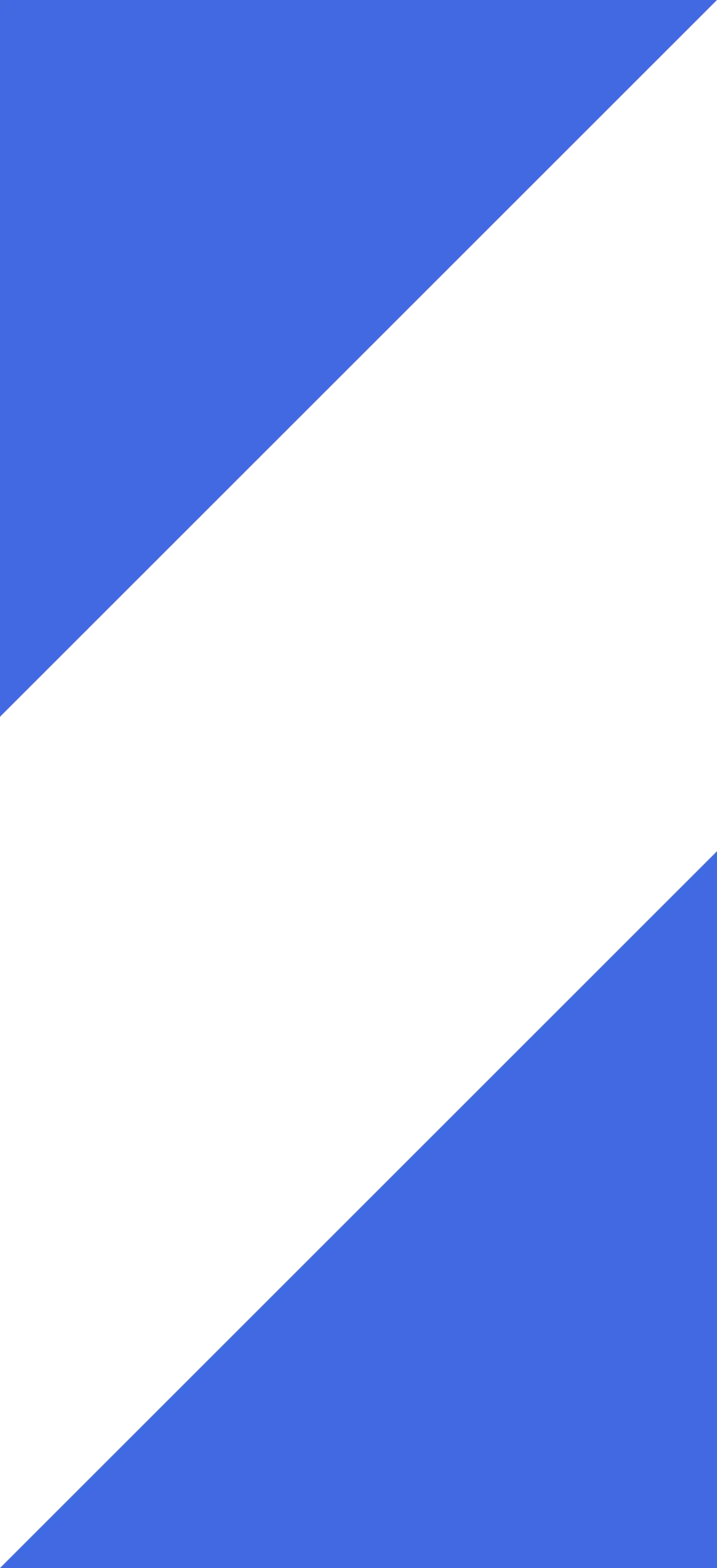 Über uns 3 Blau Dreiecke