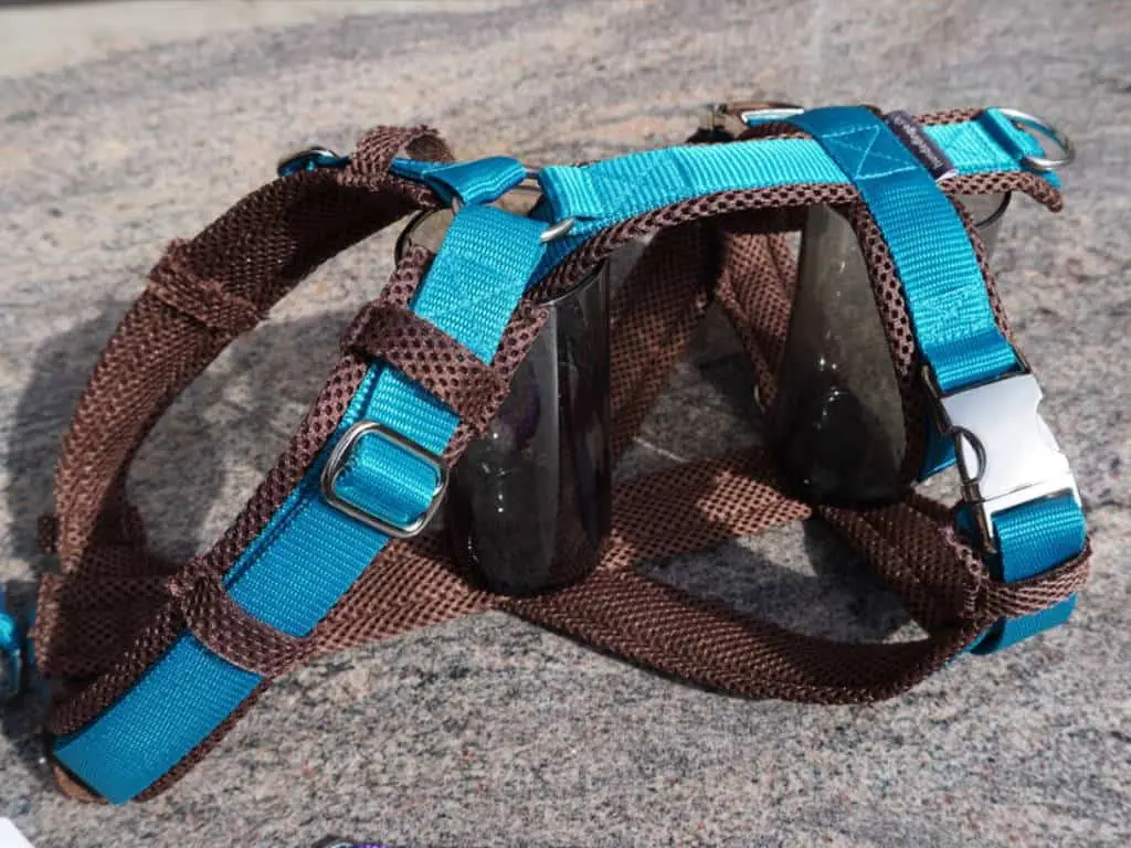 Hundeshop 2 Geschirr für Hunde Türkis Dunkelbraun